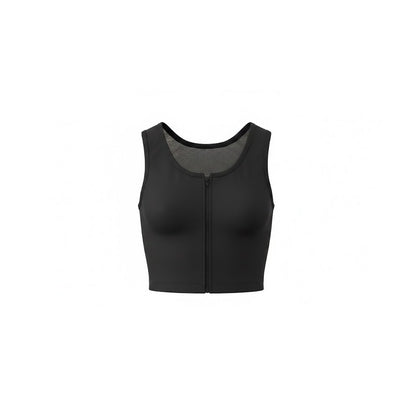 Large Size High-Strength Sports Bra – Women's Shockproof Running, Big Chest Support, Small Front Zipper