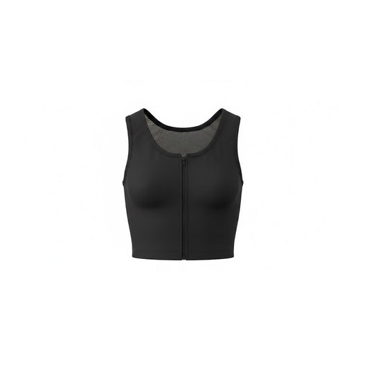 Large Size High-Strength Sports Bra – Women's Shockproof Running, Big Chest Support, Small Front Zipper