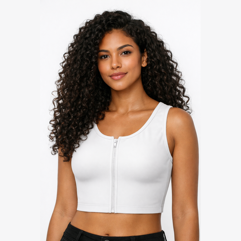 Large Size High-Strength Sports Bra – Women's Shockproof Running, Big Chest Support, Small Front Zipper