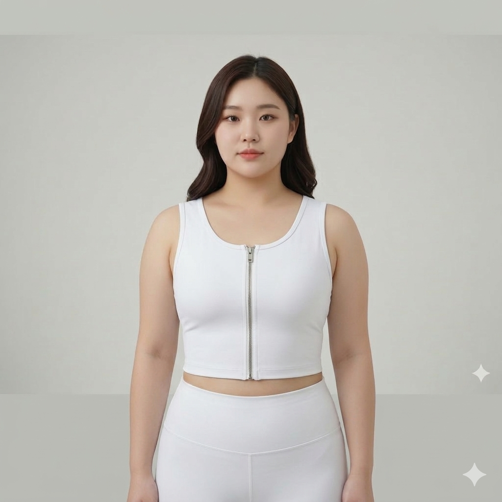 Large Size High-Strength Sports Bra – Women's Shockproof Running, Big Chest Support, Small Front Zipper